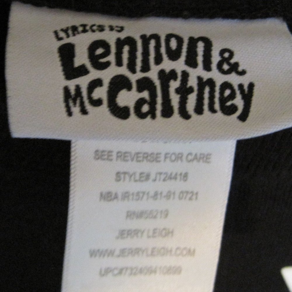 Beatles Lennon & McCartney All You Need is Love sweatshirt sz L - Picture 3 of 4